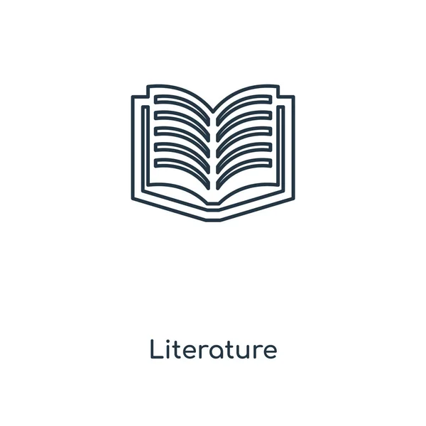 literature icon in trendy design style. literature icon isolated on white background. literature vector icon simple and modern flat symbol for web site, mobile, logo, app, UI. literature icon vector illustration, EPS10.