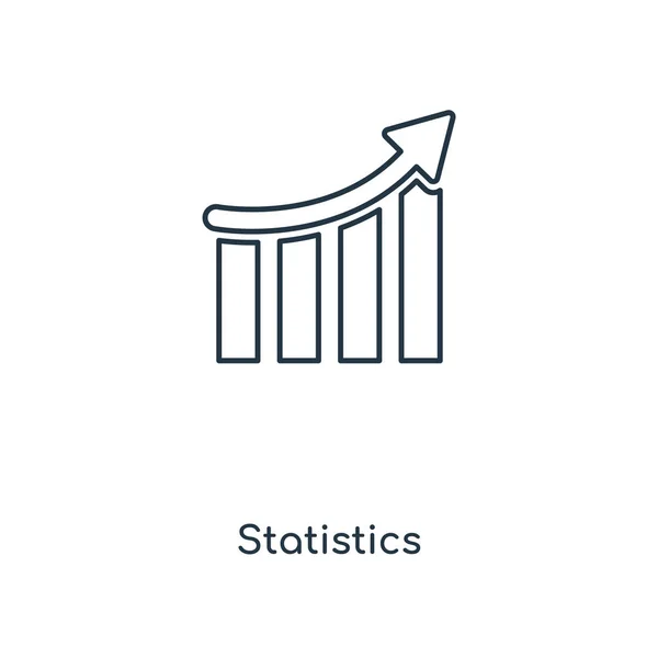 Statistik Ikone Trendigen Design Stil Statistiksymbol Isoliert Auf Weißem Hintergrund — Stockvektor