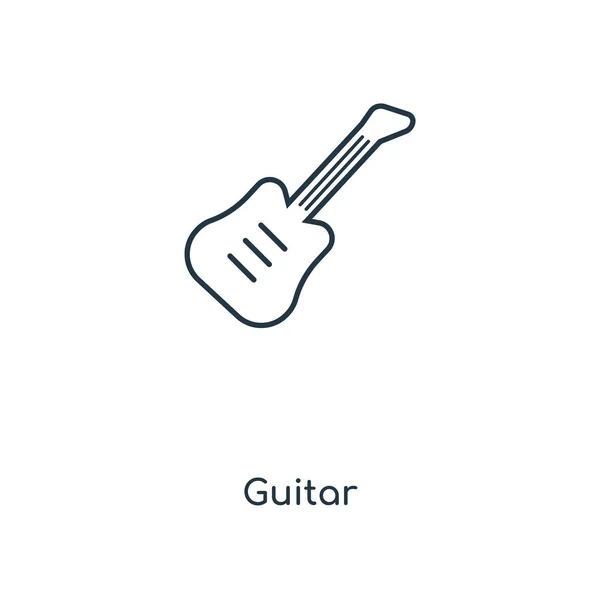 Gitarren Ikone Trendigen Design Stil Gitarrensymbol Isoliert Auf Weißem Hintergrund — Stockvektor