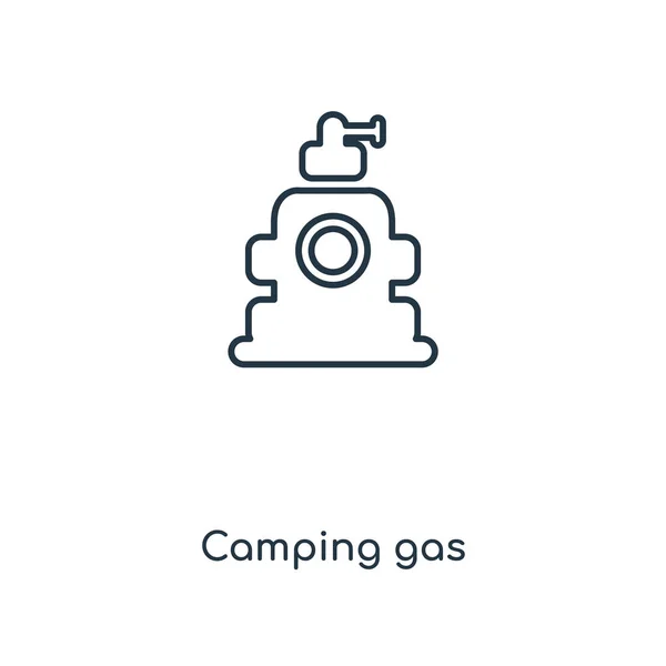 Camping Icono Gas Estilo Diseño Moda Camping Icono Gas Aislado — Archivo Imágenes Vectoriales