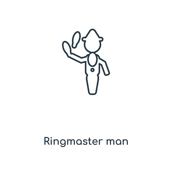 Icône Homme Ringmaster Dans Style Design Mode Icône Homme Ringmaster — Image vectorielle