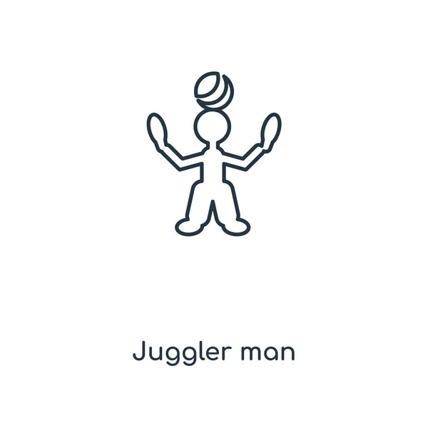 Icône Homme Jongleur Dans Style Design Mode Jongleur Homme Icône — Image vectorielle