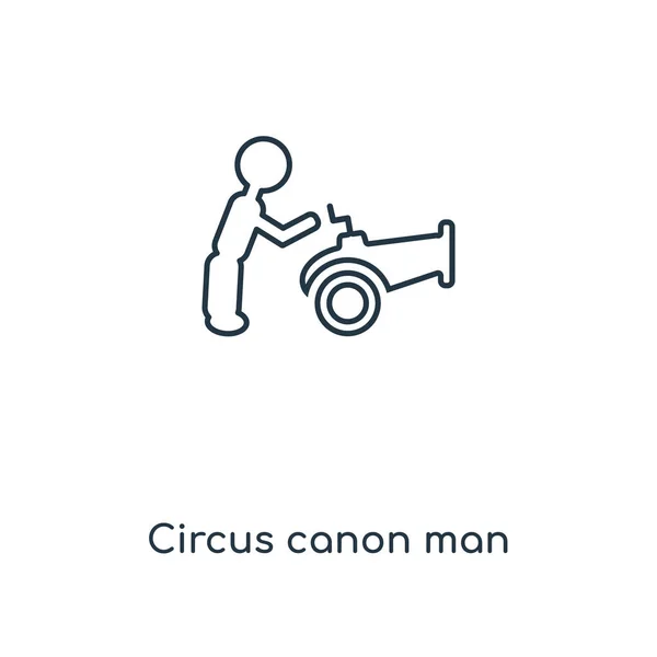 Circo Canon Hombre Icono Estilo Diseño Moda Circo Canon Hombre — Vector de stock
