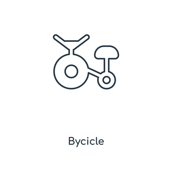 Bycicle Icle Trendy Design Style Иконка Велосипеда Выделена Белом Фоне — стоковый вектор