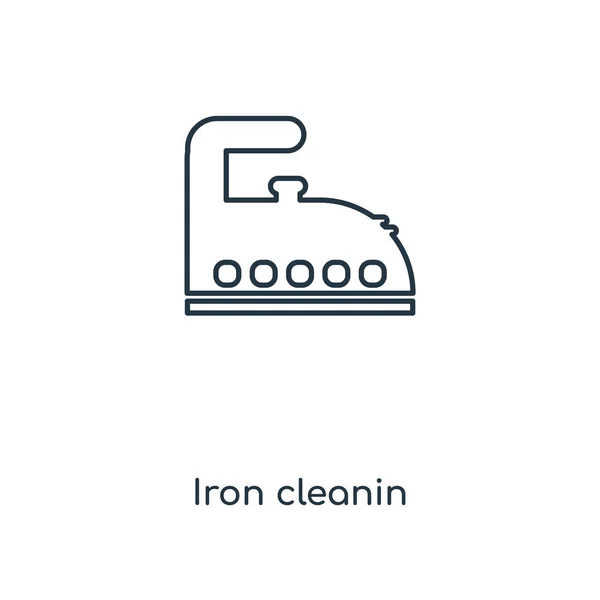 Iron Cleanin Ikone Trendigen Design Stil Eisenreinigungssymbol Isoliert Auf Weißem — Stockvektor