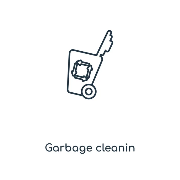 Müllsäuberungsikone Trendigen Design Stil Müllsäuberungssymbol Isoliert Auf Weißem Hintergrund Garbage — Stockvektor
