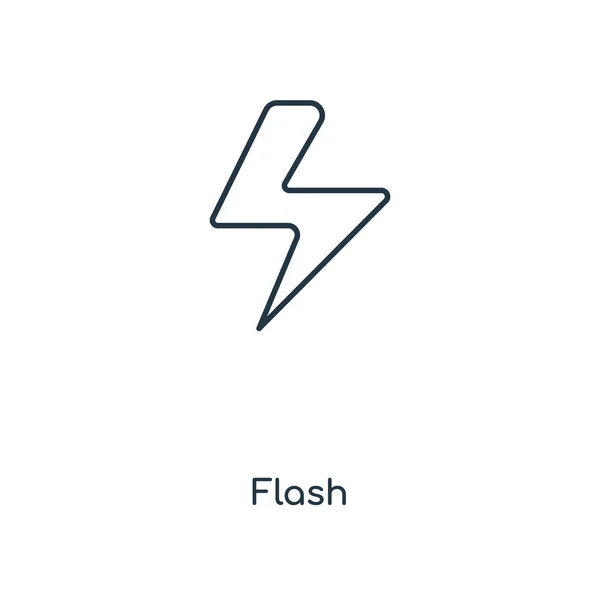 Pictogram Van Flits Trendy Stijl Flash Pictogram Geïsoleerd Een Witte — Stockvector