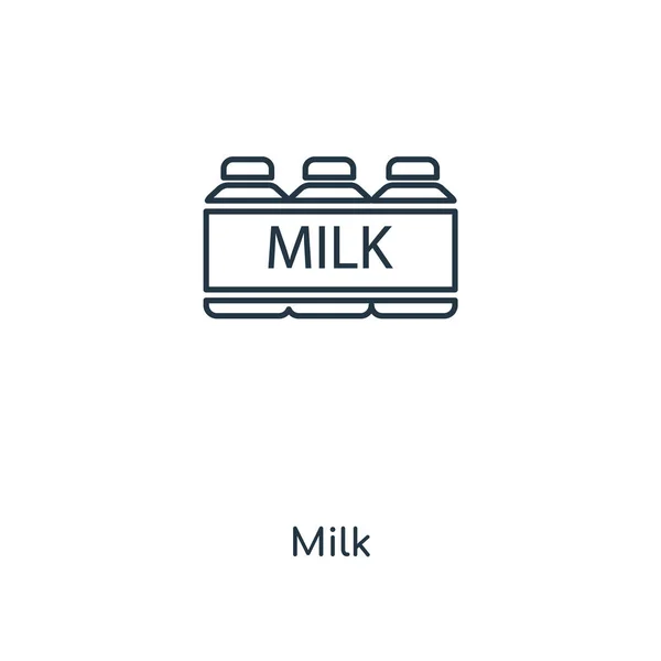 Икона Молока Модном Стиле Дизайна Иконка Молока Выделена Белом Фоне — стоковый вектор