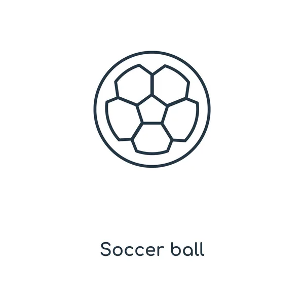 Fußball Ikone Trendigen Design Stil Fußball Symbol Isoliert Auf Weißem — Stockvektor