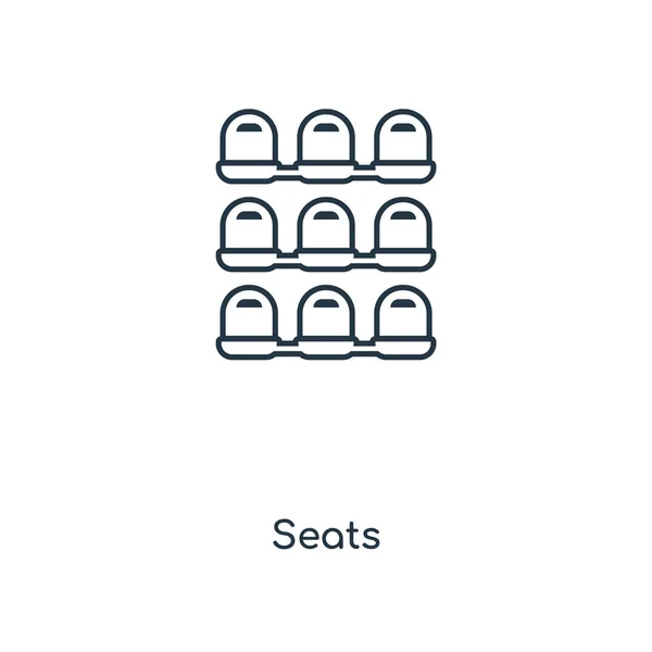 Seats Icon Trendy Design Style Seats Icon Isolated White Background — Stock Vector