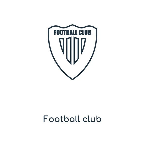 时尚设计风格的足球俱乐部图标 足球俱乐部图标隔离在白色背景 足球俱乐部矢量图标简单和现代平面符号为网站 应用程序 橄榄球俱乐部图标向量例证 Eps10 — 图库矢量图片