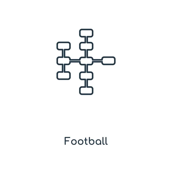Икона Футбола Модном Стиле Дизайна Икона Футбола Выделена Белом Фоне — стоковый вектор