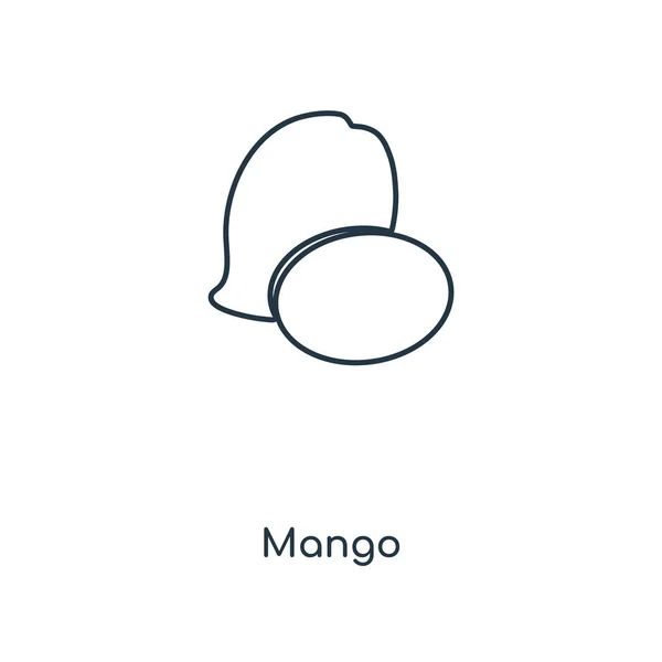 Mango Ikona Modny Styl Mango Ikona Białym Tle Mango Ikona — Wektor stockowy