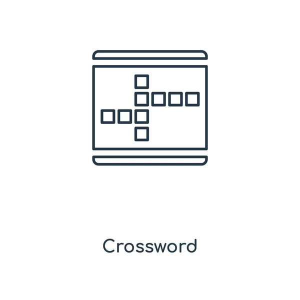 Ícone Palavras Cruzadas Estilo Design Moderno Ícone Palavras Cruzadas Isolado —  Vetores de Stock