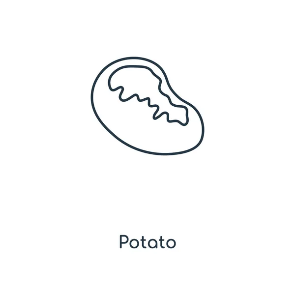 Potato Icon Trendy Design Style Potato Icon Isolated White Background — Stock Vector