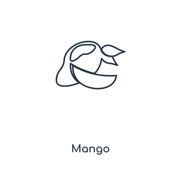 Mango Ikon Trendi Design Stílusban Mango Ikon Elszigetelt Fehér Background — Stock Vector