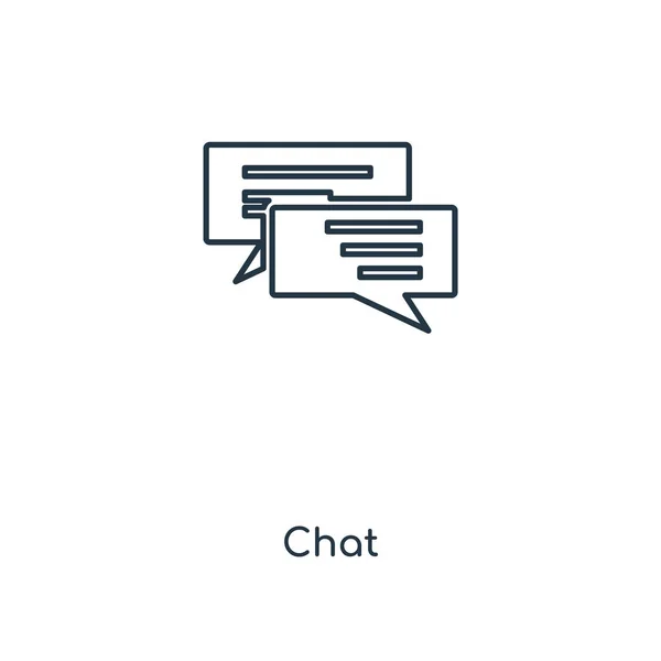 Chat Icon Trendy Design Style Chat Icon Isolated White Background — Stock Vector