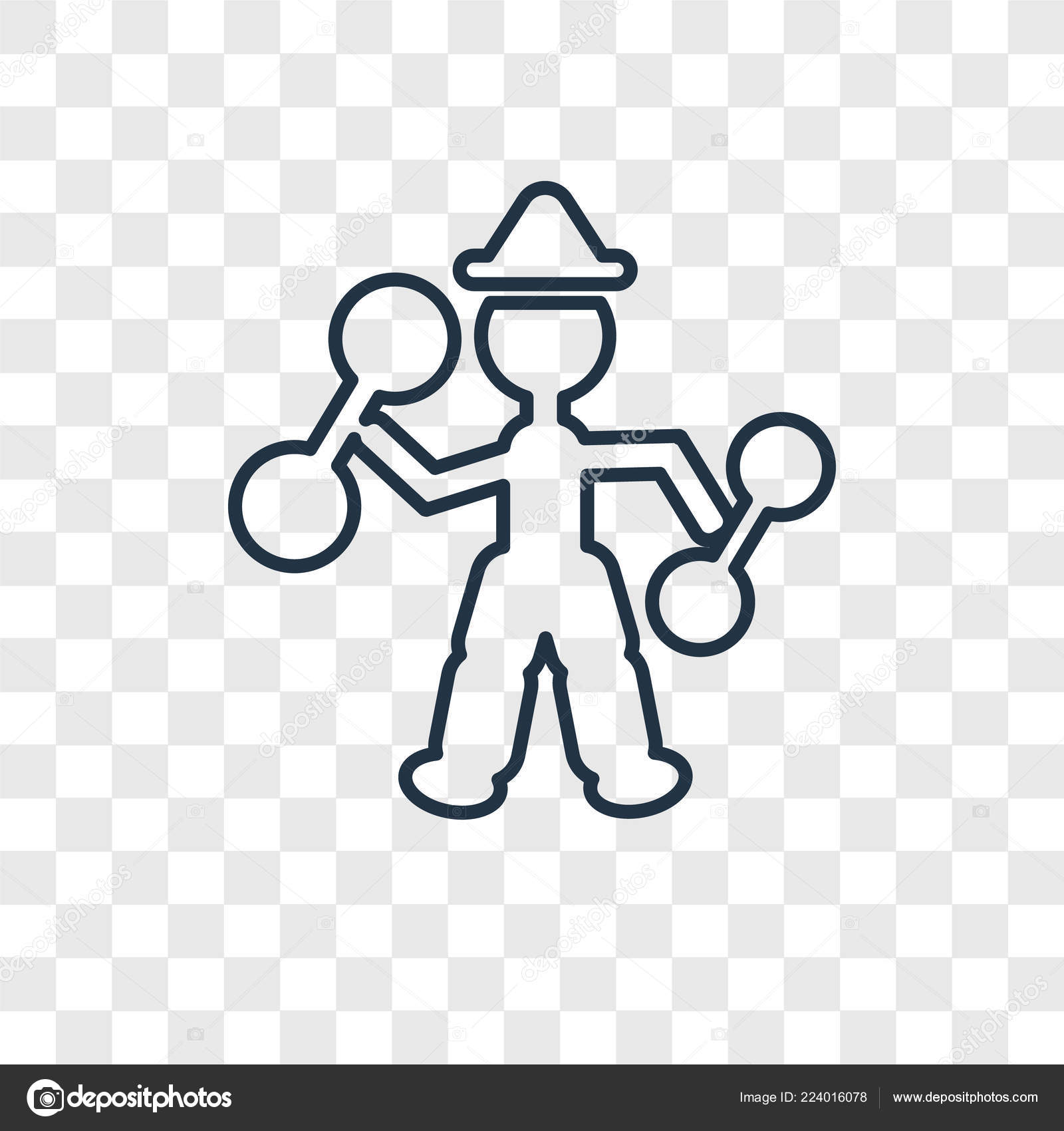 Die Ikone Des Starken Mannes Trendigen Design Stil Ikone Des Stockvektor C Topvectorstock