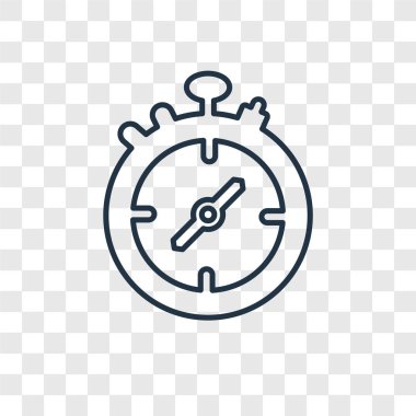 modaya uygun bir tasarım tarzı kronometre simgesi. kronometre simgesi üzerinde şeffaf arka plan izole. Kronometre vektör simgesi basit ve modern düz simgesi web sitesi, mobil, logo, app, UI. Kronometre simge vektör çizim, Eps10.