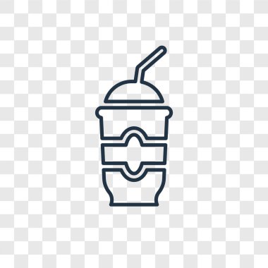 Soda içecek simgesi modaya uygun bir tasarım tarzı. soda içecek simgesi üzerinde şeffaf arka plan izole. Soda içecek vektör simgesi basit ve modern düz simgesi web sitesi, mobil, logo, app, UI. Soda içecek simge vektör çizim, Eps10.