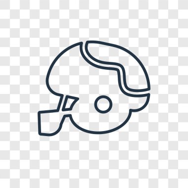 modaya uygun bir tasarım tarzı futbol kask simgesi. futbol kask simgesi üzerinde şeffaf arka plan izole. futbol kask vektör simgesi basit ve modern düz simgesi web sitesi, mobil, logo, app, UI. futbol kask simge vektör çizim, Eps10.