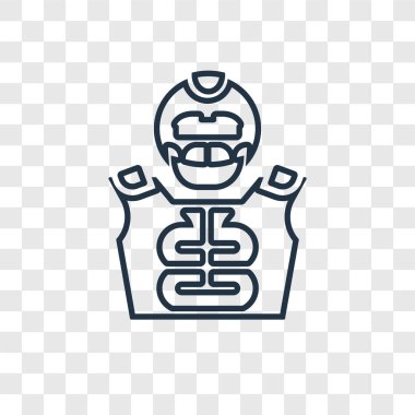 modaya uygun bir tasarım tarzı futbol oyuncu simgesi. futbol oyuncu simgesini şeffaf arka plan üzerinde izole. futbol oyuncu vektör simgesi basit ve modern düz simgesi web sitesi, mobil, logo, app, UI. futbol oyuncu simge vektör çizim, Eps10.