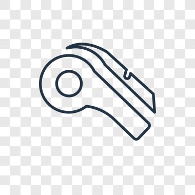 modaya uygun bir tasarım tarzı düdük simgesi. saydam arka plan üzerinde izole düdük simgesi. vektör simgesi basit ve modern düz simgesi web sitesi, mobil, logo, app, ıslık UI. düdük simge vektör çizim, Eps10.