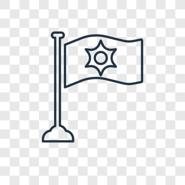 modaya uygun bir tasarım tarzı bayrak simgesi. Bayrak simgesini şeffaf arka plan üzerinde izole. bayrak simgesi basit vektör ve modern düz UI uygulaması, web sitesi, mobil, logo, sembol. simge vektör çizim, Eps10 bayrak.