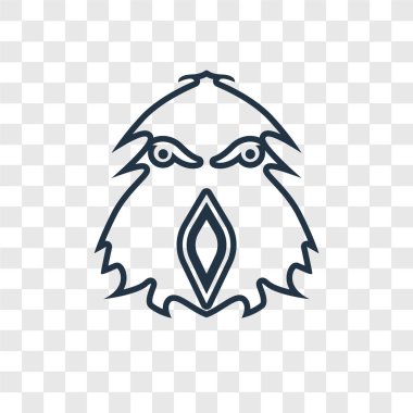 modaya uygun bir tasarım tarzı kartal simgesi. kartal simgesi üzerinde şeffaf arka plan izole. kartal vektör simgesi basit ve modern düz simgesi web sitesi, mobil, logo, app, UI. kartal simge vektör çizim, Eps10.