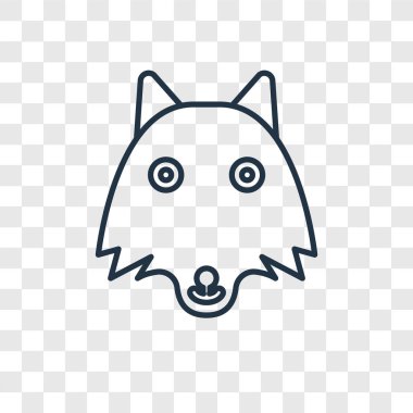 modaya uygun bir tasarım tarzı kurt simgesi. kurt simgesi üzerinde şeffaf arka plan izole. kurt vektör simgesi basit ve modern düz simgesi web sitesi, mobil, logo, app, UI. kurt simge vektör çizim, Eps10.