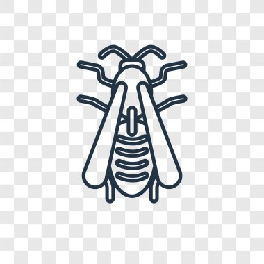 yaban arısı simgesi modaya uygun bir tasarım tarzı. yaban arısı simgesi üzerinde şeffaf arka plan izole. yaban arısı vektör simgesi basit ve modern düz simgesi web sitesi, mobil, logo, app, UI. yaban arısı simge vektör çizim, Eps10.