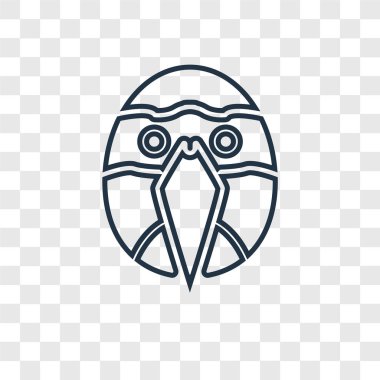 modaya uygun bir tasarım tarzı papağan simgesi. papağan simgesi üzerinde şeffaf arka plan izole. papağan vektör simgesi basit ve modern düz simgesi web sitesi, mobil, logo, app, UI. papağan simge vektör çizim, Eps10.