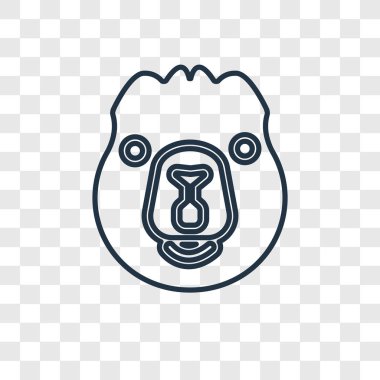 Kunduz simgesi modaya uygun bir tasarım tarzı. Kunduz simgesi üzerinde şeffaf arka plan izole. Kunduz vektör simgesi basit ve modern düz simgesi web sitesi, mobil, logo, app, UI. Kunduz simge vektör çizim, Eps10.