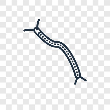 modaya uygun bir tasarım tarzı kırkayak simgesi. saydam arka plan üzerinde izole kırkayak simgesi. Kırkayak vektör simgesi basit ve modern düz simgesi web sitesi, mobil, logo, app, UI. Kırkayak simge vektör çizim, Eps10.