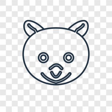 modaya uygun bir tasarım tarzı lemur simgesi. lemur simgesi üzerinde şeffaf arka plan izole. Lemur vektör simgesi basit ve modern düz simgesi web sitesi, mobil, logo, app, UI. Lemur simge vektör çizim, Eps10.