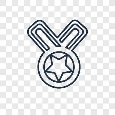 modaya uygun bir tasarım tarzı madalya simgesi. saydam arka plan üzerinde izole madalya simgesi. madalya vektör simgesi basit ve modern düz simgesi web sitesi, mobil, logo, app, UI. madalya simge vektör çizim, Eps10.