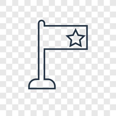 modaya uygun bir tasarım tarzı bayrak simgesi. Bayrak simgesini şeffaf arka plan üzerinde izole. bayrak simgesi basit vektör ve modern düz UI uygulaması, web sitesi, mobil, logo, sembol. simge vektör çizim, Eps10 bayrak.
