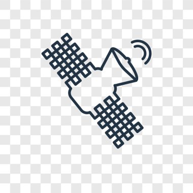 modaya uygun bir tasarım tarzı uydu simgesi. uydu simgesi üzerinde şeffaf arka plan izole. uydu vektör simgesi basit ve modern düz simgesi web sitesi, mobil, logo, app, UI. uydu simge vektör çizim, Eps10.