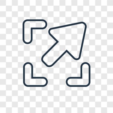 modaya uygun bir tasarım tarzı çapraz ok simgesi. çapraz ok simgesi üzerinde şeffaf arka plan izole. çapraz ok vektör simgesi basit ve modern düz simgesi web sitesi, mobil, logo, app, UI. çapraz ok simge vektör çizim, Eps10.