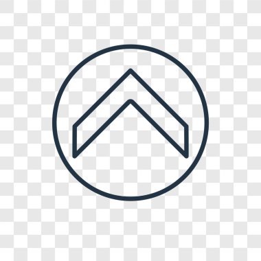 modaya uygun bir tasarım tarzı yukarı ok simgesi. yukarı ok simgesi üzerinde şeffaf arka plan izole. yukarı ok vektör simgesi basit ve modern düz sembolü için web sitesi, mobil, logo, app, UI. ok simge vektör çizim, Eps10.