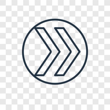 Hızlı ileri simgesi modaya uygun bir tasarım tarzı. Hızlı ileri simgesi üzerinde şeffaf arka plan izole. Hızlı ileri vektör simgesi basit ve modern düz simgesi web sitesi, mobil, logo, app, UI. hızlı simge vektör çizim, Eps10 ileri.