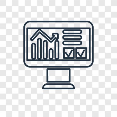 Veri Analizi simgesi modaya uygun bir tasarım tarzı. Veri Analizi simgesi üzerinde şeffaf arka plan izole. Veri Analizi vektör simgesi basit ve modern düz simgesi web sitesi, mobil, logo, app, UI. Veri Analizi simge vektör çizim, Eps10.