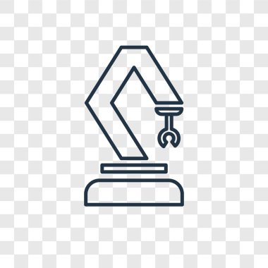 modaya uygun bir tasarım tarzı mekanik kol simgesi. mekanik kol simgesi üzerinde şeffaf arka plan izole. mekanik kol vektör simgesi basit ve modern düz simgesi web sitesi, mobil, logo, app, UI. mekanik kol simge vektör çizim, Eps10.