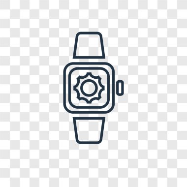modaya uygun bir tasarım tarzı kol saati simgesi. Kol saati simgesi üzerinde şeffaf arka plan izole. Kol saati vektör simgesi basit ve modern düz simgesi web sitesi, mobil, logo, app, UI. Kol saati simge vektör çizim, Eps10.