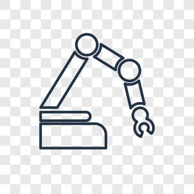 modaya uygun bir tasarım tarzı robot simgesi. robot simgesi üzerinde şeffaf arka plan izole. Robot vektör simgesi basit ve modern düz simgesi web sitesi, mobil, logo, app, UI. Robot simge vektör çizim, Eps10.