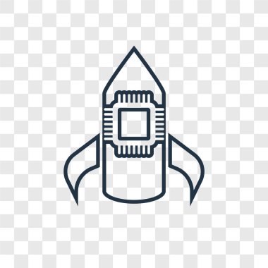 modaya uygun bir tasarım tarzı roket simgesi. roket simgesi üzerinde şeffaf arka plan izole. roket vektör simgesi basit ve modern düz simgesi web sitesi, mobil, logo, app, UI. roket simge vektör çizim, Eps10.