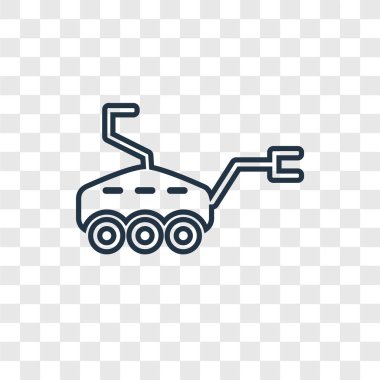 Mars rover simgesi modaya uygun bir tasarım tarzı. mars rover simgesi üzerinde şeffaf arka plan izole. mars Rover vektör simgesi basit ve modern düz simgesi web sitesi, mobil, logo, app, UI. mars Rover simge vektör çizim, Eps10.