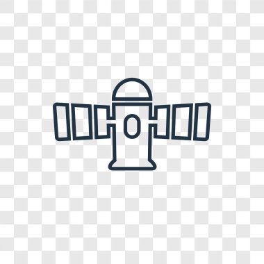 Uzay modül simgesi modaya uygun bir tasarım tarzı. Uzay modül simgesi üzerinde şeffaf arka plan izole. Uzay modül vektör simgesi basit ve modern düz simgesi web sitesi, mobil, logo, app, UI. Uzay modül simge vektör çizim, Eps10.