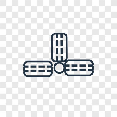 modaya uygun bir tasarım tarzı büyük uydu simgesi. saydam arka plan üzerinde izole büyük uydu simgesi. büyük uydu vektör simgesi basit ve modern düz simgesi web sitesi, mobil, logo, app, UI. büyük uydu simge vektör çizim, Eps10.