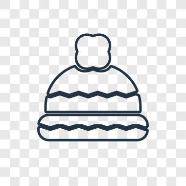 kış şapka simgesi modaya uygun bir tasarım tarzı. saydam arka plan üzerinde izole kış şapka simgesi. kış şapka vektör simgesi basit ve modern düz simgesi web sitesi, mobil, logo, app, UI. kış şapka simge vektör çizim, Eps10.